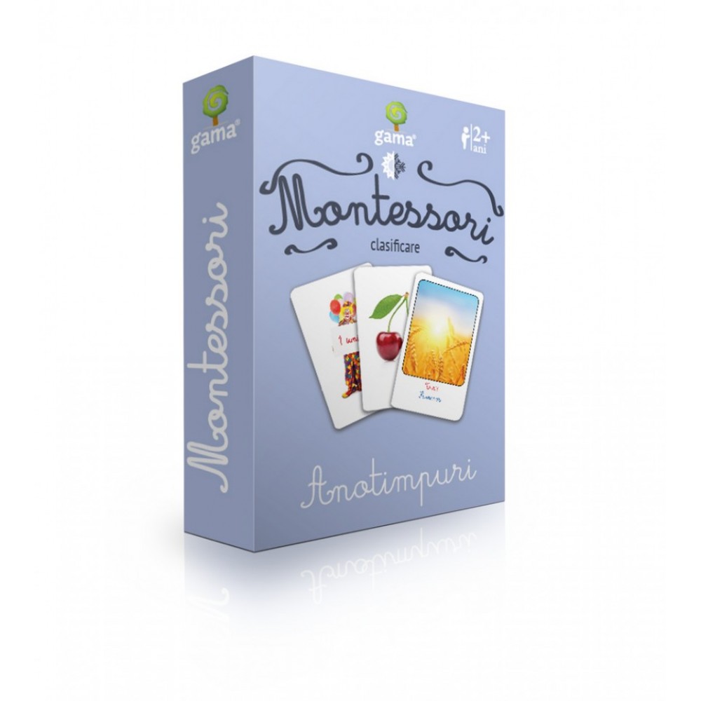 Anotimpuri - Cărți de joc bilingve Montessori