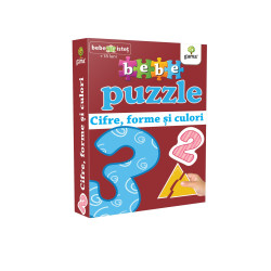 Cifre, forme și culori - Bebe Puzzle Cifre, forme și culori - Bebe Puzzle