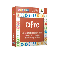 Cifre - Domino - Joc de dezvoltare a gândirii logice și de exersare a asocierii dintre număr și cantitate Cifre - Domino - Joc de dezvoltare a gândirii logice și de exersare a asocierii dintre număr și cantitate