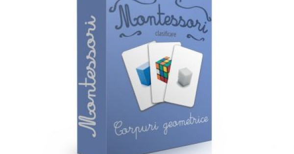 Corpuri Geometrice Carti De Joc Bilingve Montessori Clasificare