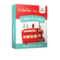 Țările lumii - Cvartet - Cărți de joc și învățare Țările lumii - Cvartet - Cărți de joc și învățare