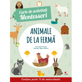 Carte de activități Montessori. Animale de la fermă