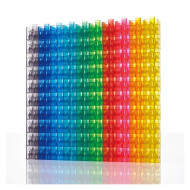 Set 100 de cuburi translucide interconectabile Linking Cubes Edx Education Set 100 de cuburi translucide interconectabile Linking Cubes Edx Education