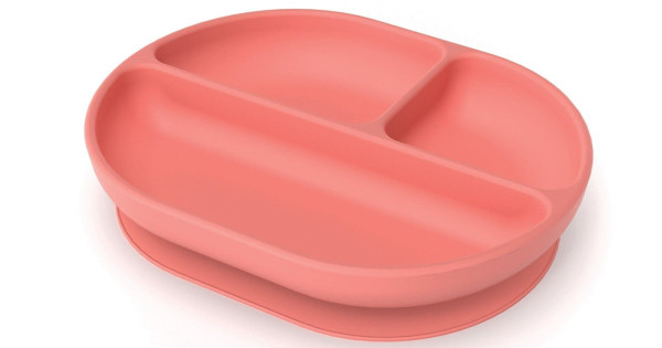 Tava Compartimentata Ekobo Coral Silicon Ventuza Anti Alunecare