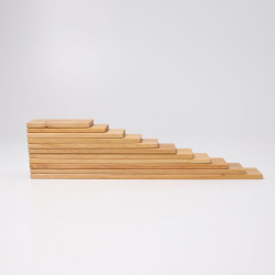Set creativ Natur, 11 plăci din lemn Grimm's Spiel und Holz Design