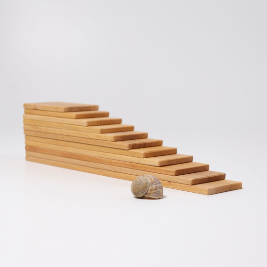 Set creativ Natur, 11 plăci din lemn Grimm's Spiel und Holz Design Set creativ Natur, 11 plăci din lemn Grimm's Spiel und Holz Design