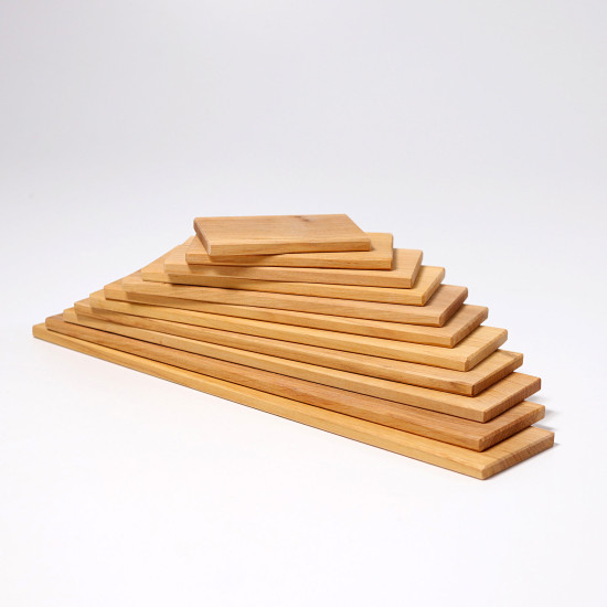 Set creativ Natur, 11 plăci din lemn Grimm's Spiel und Holz Design Set creativ Natur, 11 plăci din lemn Grimm's Spiel und Holz Design
