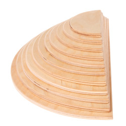 Set Semicercuri Natur, 11 placaje din lemn de mesteacăn Grimm's Spiel und Holz Design