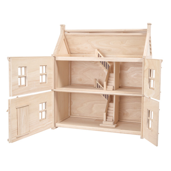 Căsuța păpușii Plan Toys Victorian Dollhouse din lemn masiv Căsuța păpușii Plan Toys Victorian Dollhouse din lemn masiv