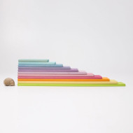 Set creativ Pastel, 11 plăci din lemn Grimm's Spiel und Holz Design