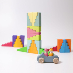 Set de construcție cu scări curcubeu, Grimms