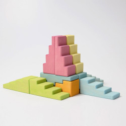 Set de construcție cu scări pastel, Grimms