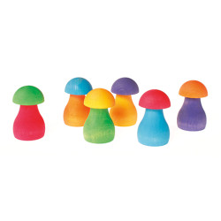 Set ciupercuțe curcubeu Grimms Set ciupercuțe curcubeu Grimms