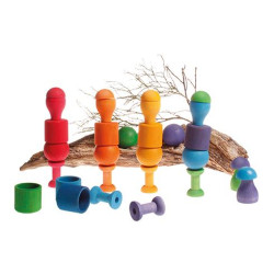 Set ciupercuțe curcubeu Grimms Set ciupercuțe curcubeu Grimms