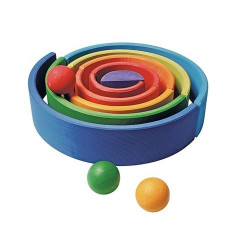 Set Curcubeu 10 piese din lemn de tei Grimms Sunset Set Curcubeu 10 piese din lemn de tei Grimms Sunset