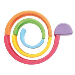 Set Curcubeu 6 piese din lemn de tei Grimms (Rainbow Mediu) Set Curcubeu 6 piese din lemn de tei Grimms (Rainbow Mediu)