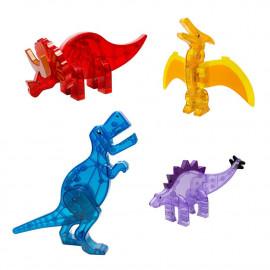 Set Magna-Tiles Dinos - 5 figurine magnetice dinozauri