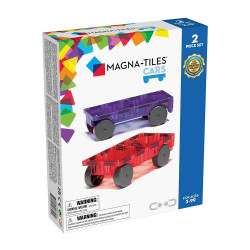 Set MAGNA-TILES de extindere - 2 baze de mașinuțe magnetice, una mov și una roșie Set MAGNA-TILES de extindere - 2 baze de mașinuțe magnetice, una mov și una roșie