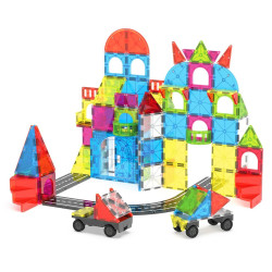 Set MAGNA-TILES City Center - 110 piese magnetice de construcție Set MAGNA-TILES City Center - 110 piese magnetice de construcție