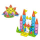 Set MAGNA-TILES MicroMAGS Travel Deluxe - 55 piese magnetice de construcție mici Set MAGNA-TILES MicroMAGS Travel Deluxe - 55 piese magnetice de construcție mici