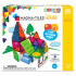 Set MAGNA-TILES House - 28 (30) piese magnetice de construcție cu autocolante, scări și ușă