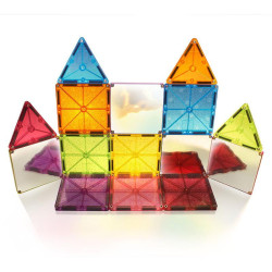Set MAGNA-TILES Stardust - 15 piese magnetice de construcție cu sclipici și oglinzi Set MAGNA-TILES Stardust - 15 piese magnetice de construcție cu sclipici și oglinzi