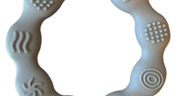 Inel Dentitie Silicon Magni Gri