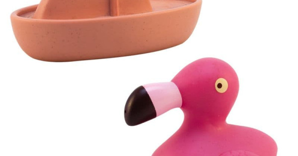 Jucarii Baie Magni Bioplastic Barca Flamingo