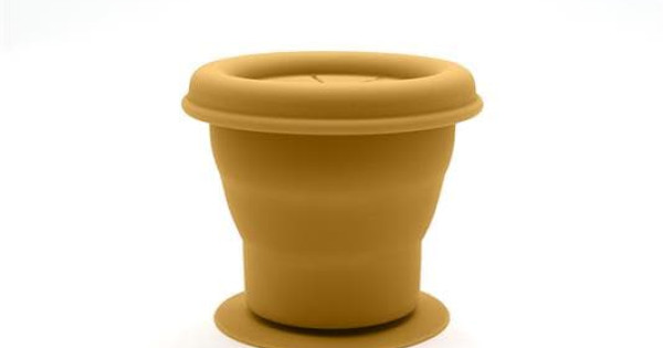Pahar Pliabil Silicon Magni Yellow Gustari