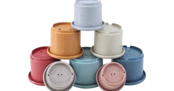 8 Pahare Stivuit Magni Bioplastic
