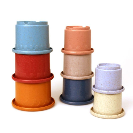 8 pahare de stivuit Magni din bioplastic din grâu