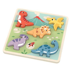 Puzzle mic din lemn Magni Dino Puzzle mic din lemn Magni Dino