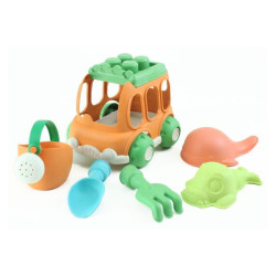 Set de plajă Magni: 6 piese din bioplastic din grâu, cu mașinuță