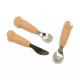 Set de tacâmuri pentru copii, 3 piese, Magni Honey Yellow din inox și silicon