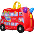Valiză TRUNKI Peppa Pig - cu roți, pentru copii, de călărit
