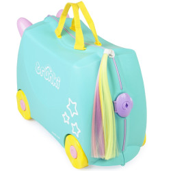 Valiză Trunki UNA - Unicornul - cu roți, pentru copii, de călărit