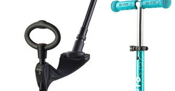 Trotineta Mini Micro 3 In 1 Deluxe Aqua Cu Maner Parental