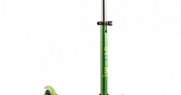 Trotineta Mini Micro Deluxe Green 3 Roti Copii Verde