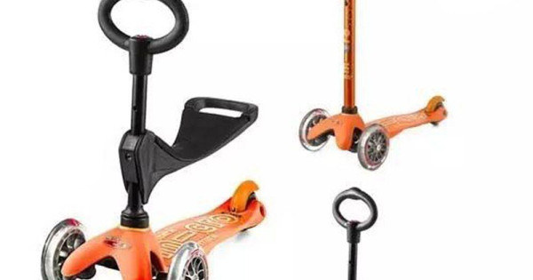 Trotineta Mini Micro 3 In 1 Deluxe Orange Pentru Copii De 1 6 Ani
