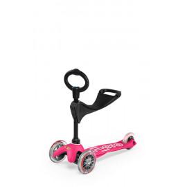 Trotinetă Mini Micro 3-în-1 Deluxe Pink pentru copii de 1-6 ani