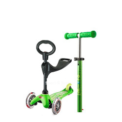 Trotinetă Mini Micro 3-în-1 Deluxe Green pentru copii de 1-6 ani Trotinetă Mini Micro 3-în-1 Deluxe Green pentru copii de 1-6 ani