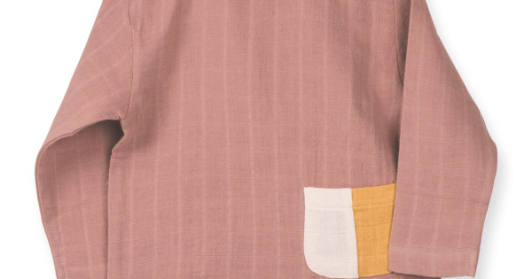 Bluza Maneca Lunga Muselina Bumbac Organic By Feldman Play Of Colors Sienna Earth