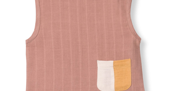 Bluza Fara Maneci Muselina Bumbac Organic By Feldman Play Of Colors Sienna Earth