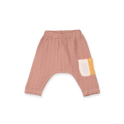 Pantaloni-șalvari din muselină de bumbac organic Organic by Feldman - Play of Colors Sienna Earth Pantaloni-șalvari din muselină de bumbac organic Organic by Feldman - Play of Colors Sienna Earth