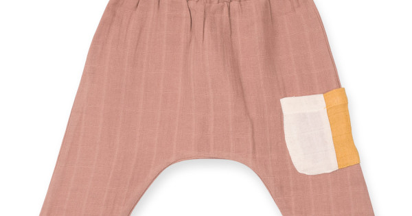 Pantaloni Salvari Muselina Bumbac Organic By Feldman Play Of Colors Sienna Earth