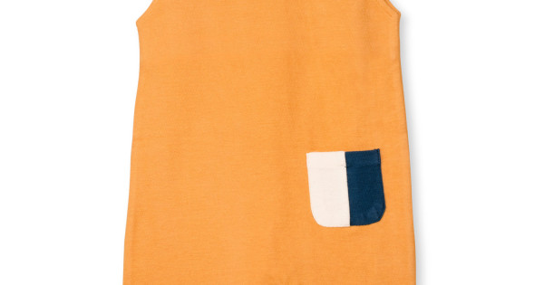 Salopeta Scurta Fara Maneci Bumbac Organic French Terry By Feldman Copii Play Of Colors Ochre