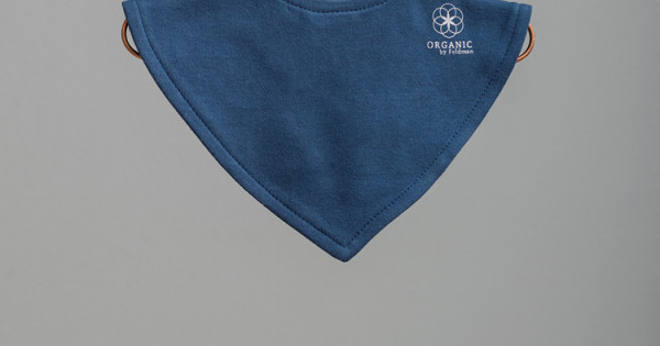 Bavetica Albastra Bumbac Organic By Feldman Ocean Blue