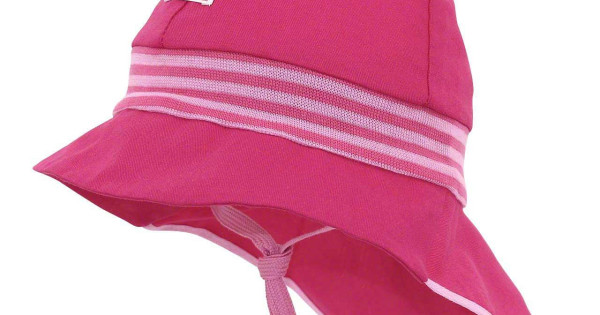 Palarie De Soare Boruri Mari Pickapooh Pompier Protectie Uv Upf60 Bumbac Organic Roz Copii