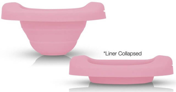Liner Reutilizabil Silicon Olita Portabila Potette Plus Roz