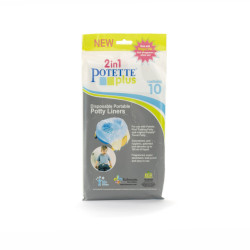 Pungi biodegradabile de unică folosință pentru olița portabilă Potette Plus - 10 buc/set